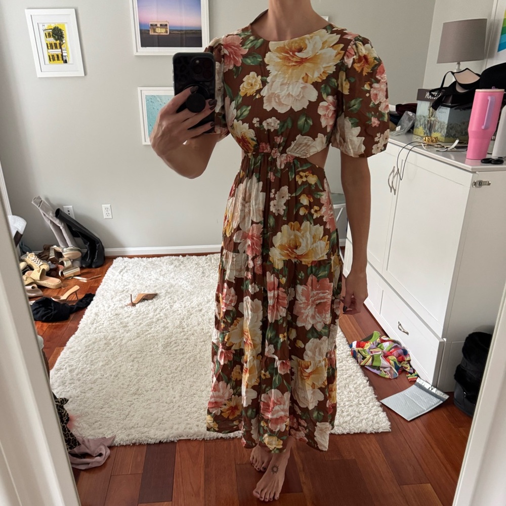 Blu Pepper Floral Maxi Dress
